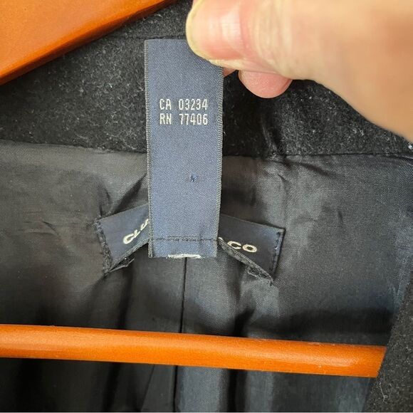 Vintage Club Monaco Wool/Viscose Double Breasted Peacoat XL in Black - Picture 3 of 5